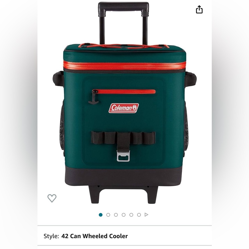 NWT Coleman 42 Can High-Performance Soft Wheeled Cooler